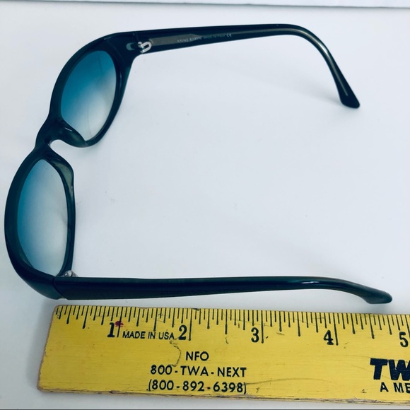 Anne Klein Teal Gradient Sunglasses Made In Italy - Picture 8 of 12